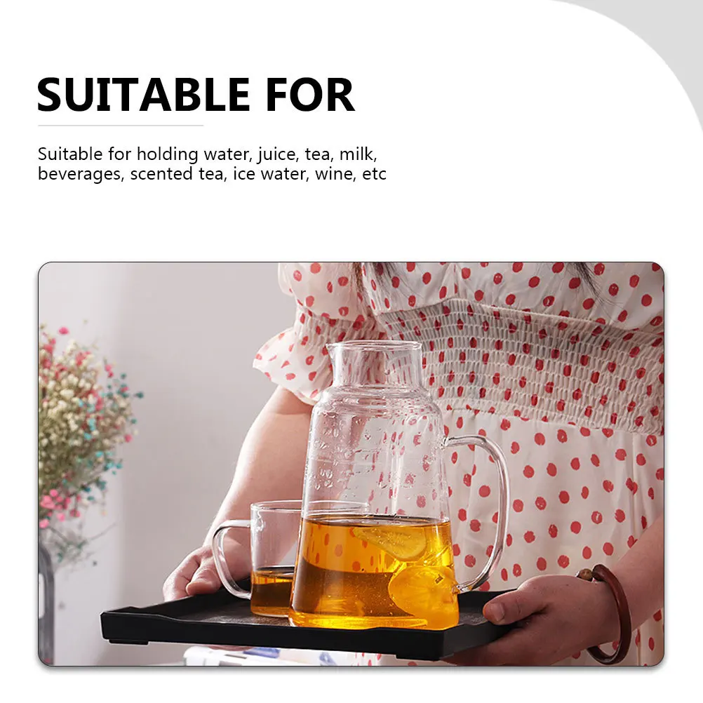 

1Set Premium Glass Water Kettle Exquisite Multipurpose Pitcher for Family Daily Use and Entertaining Guests Bottle