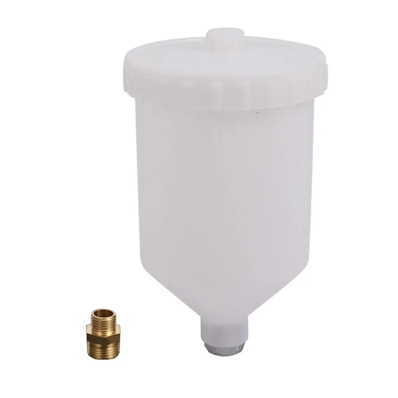 Sprayer Cup 600ml with Screw Easy Using Supplies Universal Stable Replacement Parts Spare Mini Tools Paint Gravity feed Pot Cup