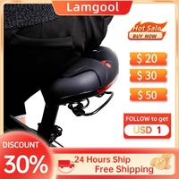 Bike Seat Bicycle Saddle with Taillight Mountain Cushion Bicycle Big Butt Widened Soft Saddle Comfortable Seat Bike Accessories