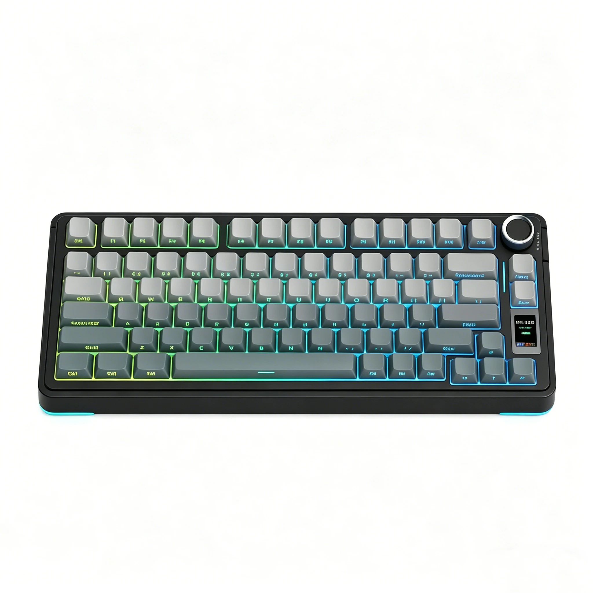 Teclado Mecánico Inalámbrico AULA S75pro con Bluetooth/2.4GHz/Interfaz USB-C, Equipado con Retroiluminación RGB y Teclas PBT