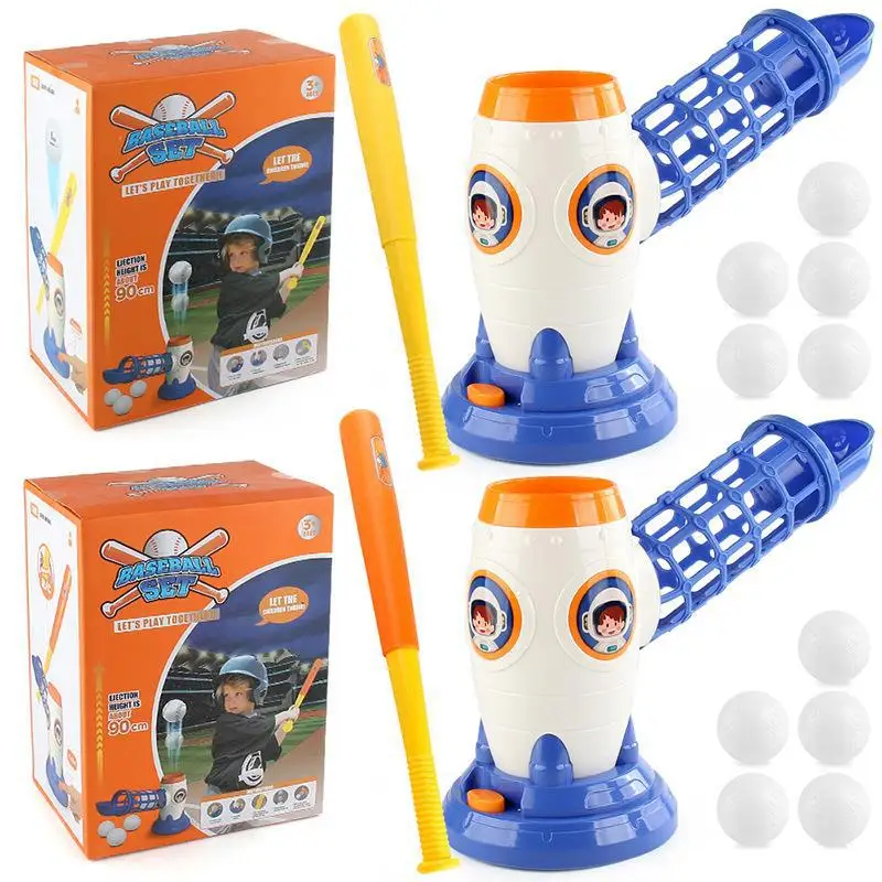 Children's baseball launcher toy set, indoor and outdoor sports leisure toys, remote control electric serve