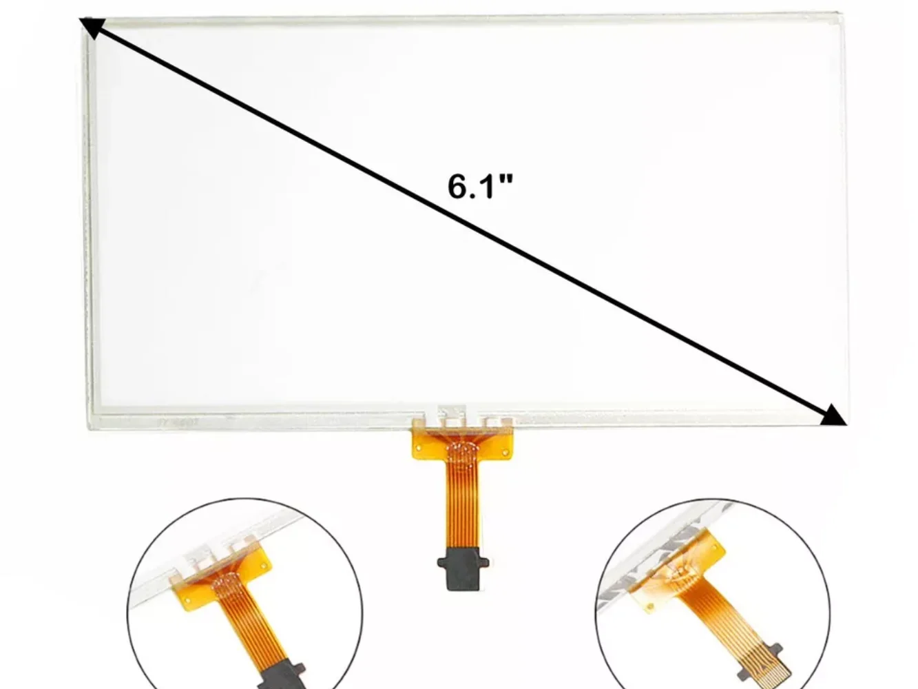 Touch Screen Digitizer Replacement for Toyota Prius C 2014-2017 Radio 6.1