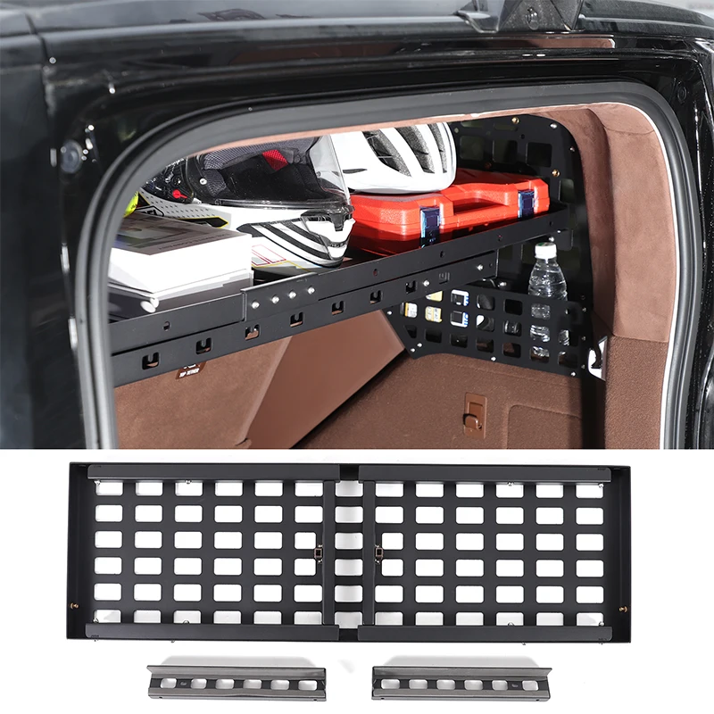 

For Great Wall Tank 700 2024+ Aluminum alloy black car trunk layered rack table storage rack car modification accessories