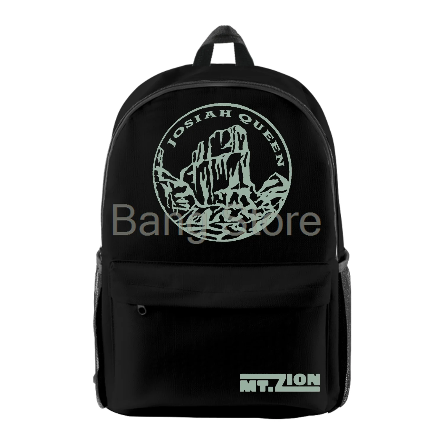 حقيبة ظهر Josiah Queen Mt Zion للنساء والرجال حقيبة كتف كاجوال ملابس الشارع الشهير Daypack حقائب سفر للجنسين