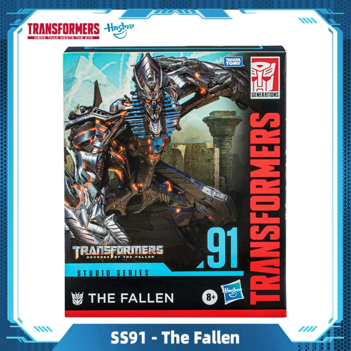 

Фигурка Hasbro Transformers Studio Series 91 Leader Class Revenge of The Fallen The Fallen, 8 лет и старше, 8,5 дюйма F3202