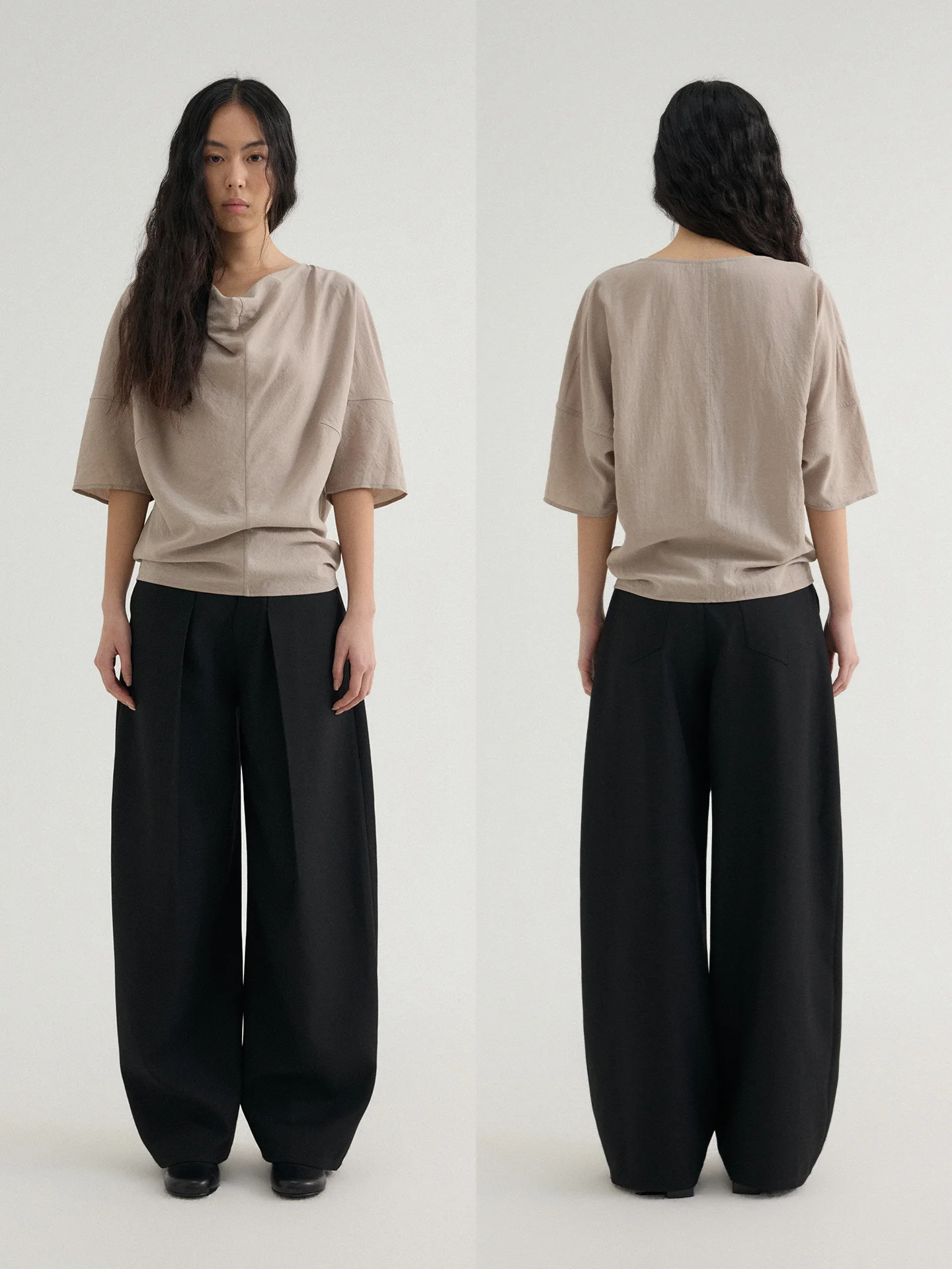 

Новая летняя женская рубашка Zhong He из шелка и льна свободного кроя с рукавом 3/4, отложным воротником и открытым кардиганом