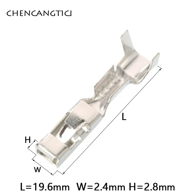 50 Pcs Automotive Delphi Cable Connector Metal Pins Splice Wire 2.8 MM Crimp Terminals 15304720