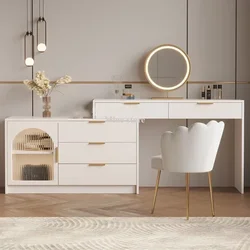 Toeletta di lusso Mobile Vanity Desk Storage Nordic Wood Cabinet Toeletta Organizer Schmink Tisch Mobili per camera da letto