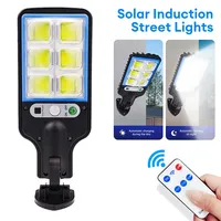 New Solar LED Motion Sensor Wall Lamp 3 Working Modes with Remote Control Outdoor Courtyard Waterproof Decoration Street Lights