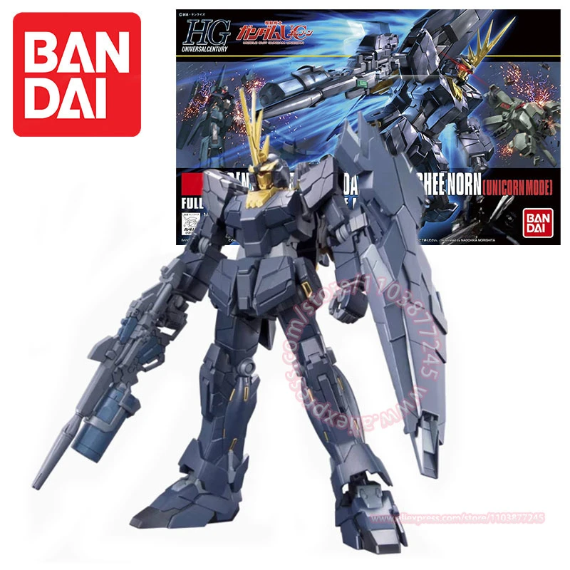 BANDAI RX UNICORN GUNDAM 02 BANSHEE NORN Trendy Figure Children's Toys Peripheral Model  Decoration Birthday Gift HGUC 1/144