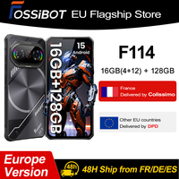 Fossibot F114 Android 15 Ultra-thin Rugged Phone 16GB(4+12) 128GB 50MP+8MP+2MP Camera 5000mAh 18W 6.67''HD+ Display Smartphone