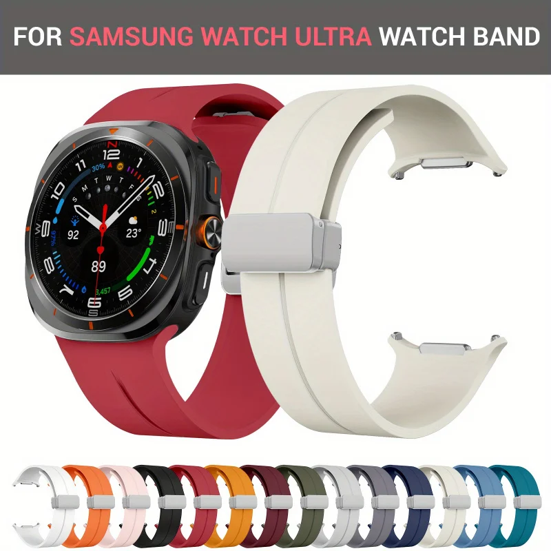 Groove Magnetic Quick-Release Strap For Samsung Watch Ultra Minimalist Versatile Durable Band