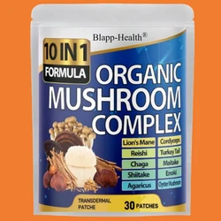 30 Patches 10 In 1 High Strength Mushroomtransdermal Patche - Lions Mane, Cordyceps, Reishi - Brain Memory And