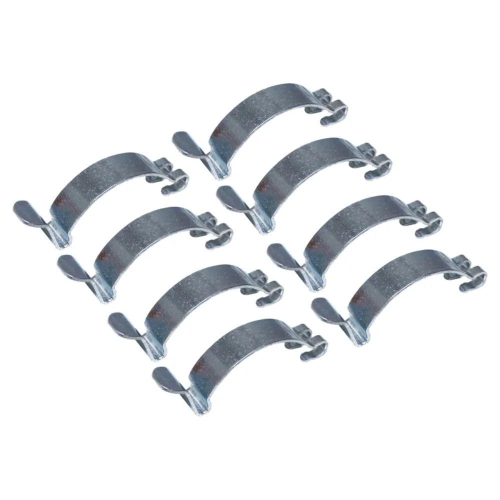 8pcs Automotive Universal Air Filter Housing Filter Electrical Fuse Box Fixing Spring Clip Hook Pull Spring Snap Steel Clip