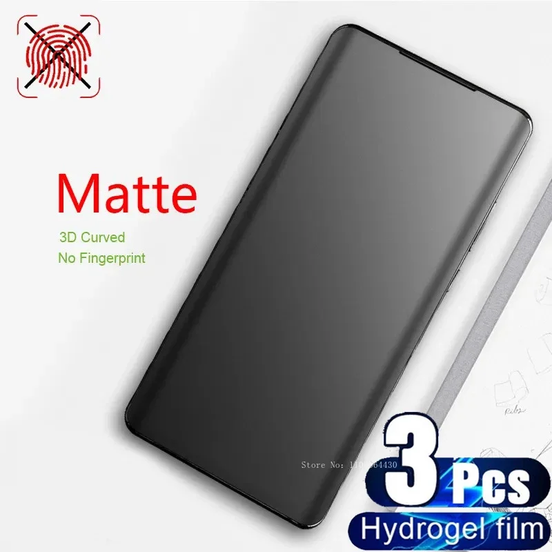 3 Stuks Matte Hydrogel Film Voor Oneplus 6T 7 7T 8 9 10 11 8T 9r 9rt 10r 10T 11r 12 12r Ace 2 Pro 3 Mat Schermbeschermer