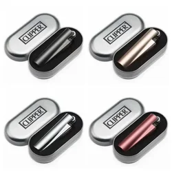 New Clipper Spades A Metal Fireless Butane Gas Jet Torch Lighter Portable Grinding Wheel Flint Inflatable Lighter With Gift Box