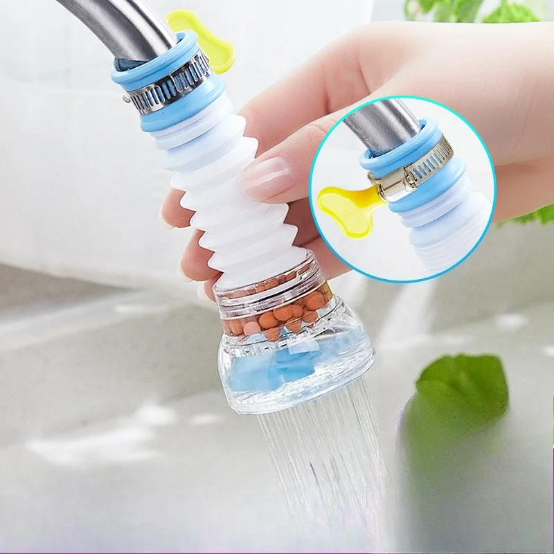 家庭用ユニバーサル水栓 多機能洗面台シャワー水栓 キッチン用飛散防止水栓 回転式フィルター延長可能