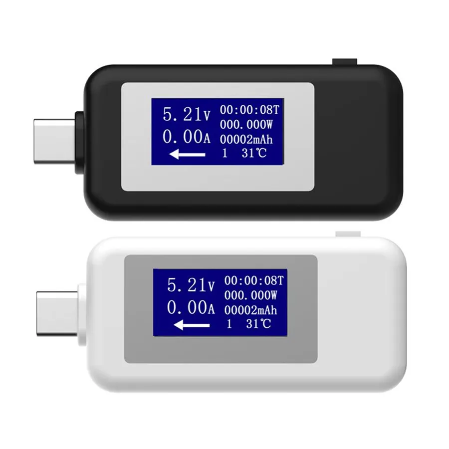 10 in 1 Type-C USB Tester Digital Voltmeter Temperature Current Voltage Meter Volt Detector Ammeter Power Bank Charger Indicator