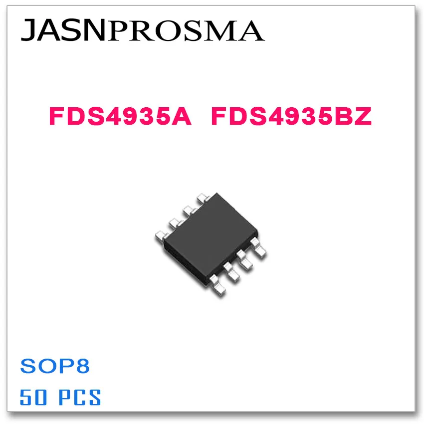 JASNPROSMA 50PCS SOP8 FDS4935A FDS4935BZ FDS4935 FDS4935B P-Channel คุณภาพสูง FDS