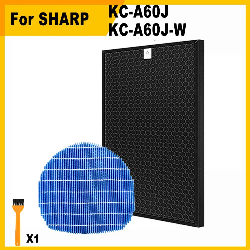 

FZ-A60HFE FZ-A60DFE For Air Purifier Sharp KC-A60J KC-A60J-W KCA60J HEPA filter and Carbon filter