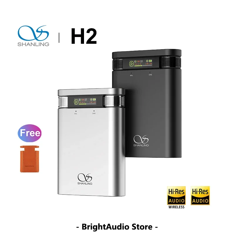 SHANLING H2 Portable USB DAC AMP Hi-Res Audio Bluetooth Headphone Amplifier CS43198 chip LDAC PCM384 DSD256 Local playback