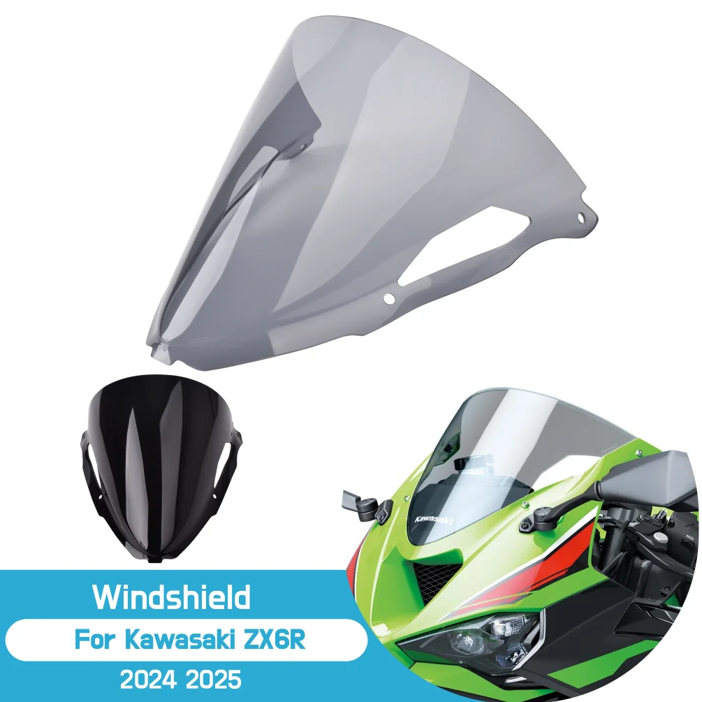 

Для Kawasaki ZX-6R ZX 6R 2024 2025 ZX6R лобовое стекло мотоцикла ветровой дефлектор щит экран аксессуары для мотоциклов