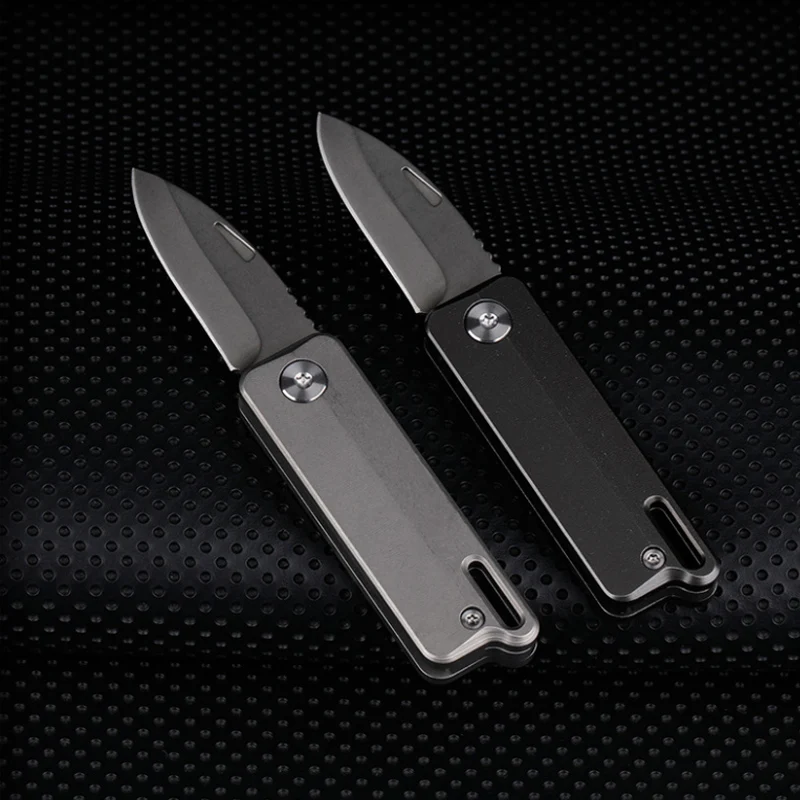 Titanium Alloy Mini EDC Knife Camping Equipment Unboxing Mini Knife Keychain Hanging Outdoor Multi Tools Knife