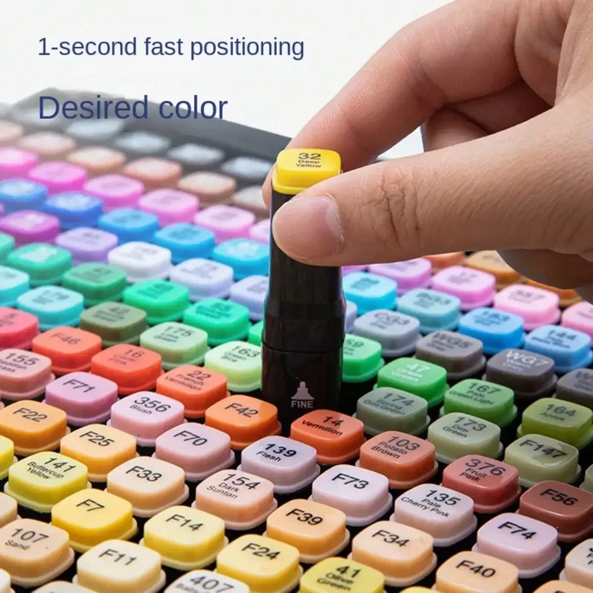 Alcohol Marker Set With Stand - Includes Dual Tip Blender Markers, Permanent Sketch Markers For All Your Art Needs - Top Halloween And Christmas Gift For Kids(80/120/168)