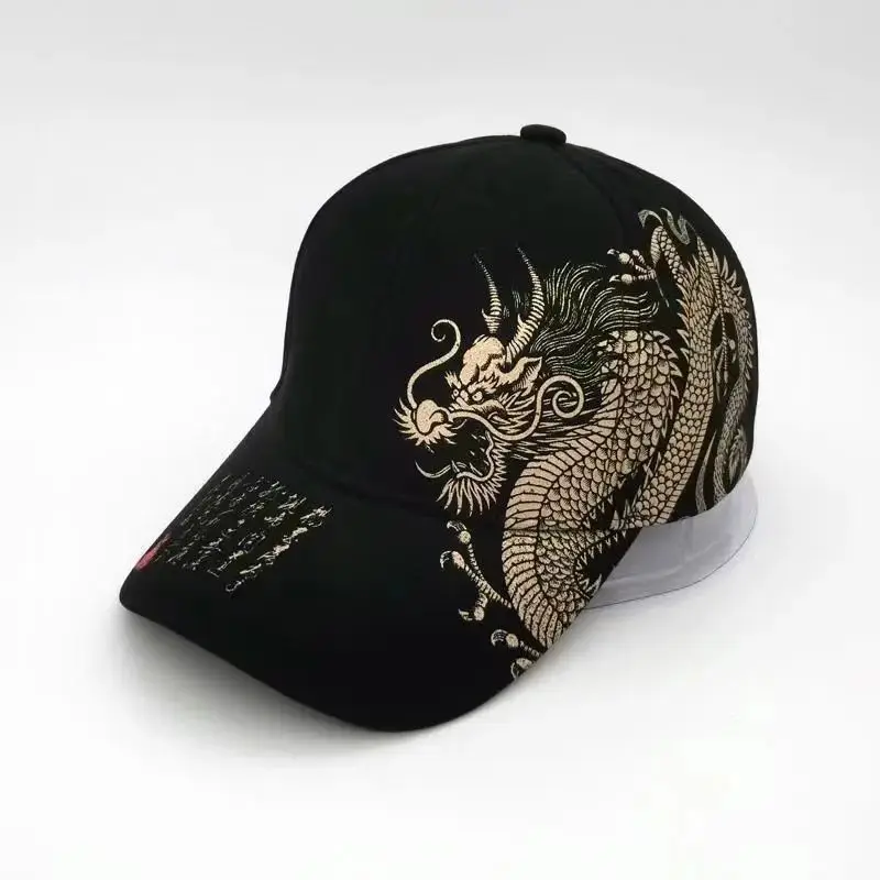 2024 nueva gorra de béisbol estilo dragón chino, gorra de baile callejero de hip hop, gorra de béisbol deportiva informal gorra polo ralph lauren