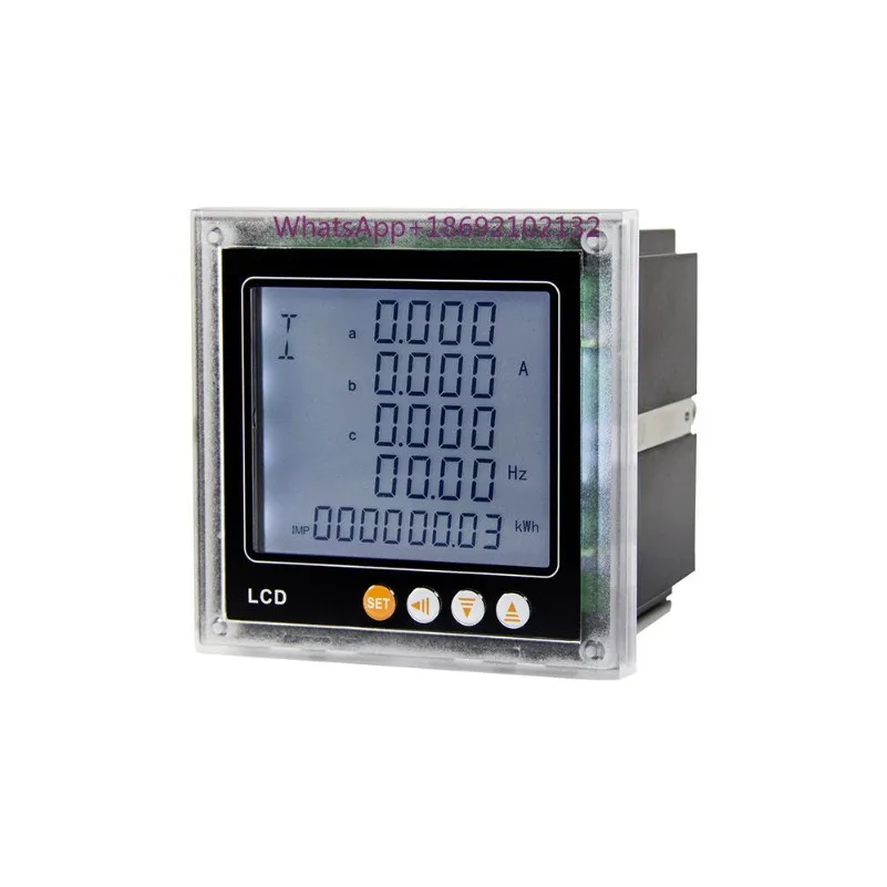 Multi Functional Power Meter for Measuring Three-phase Voltage, Current, Power, Frequency, Electrical Energy, RS485 Digital Comm