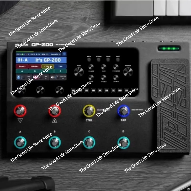 

Процессор мультиэффектов GP200 для электрогитары, бас-акустика с цифровым моделированием барабанной машины