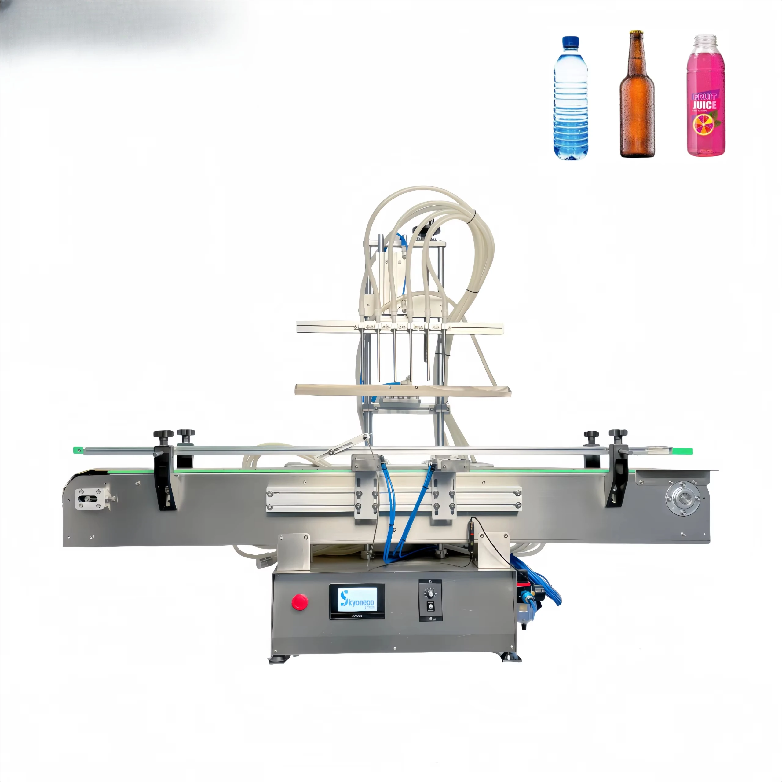FOODLINE Closed Circulation Liquid Filler Splash-proof Baffle Prevent Liquid Splashing During High Speed Bottling