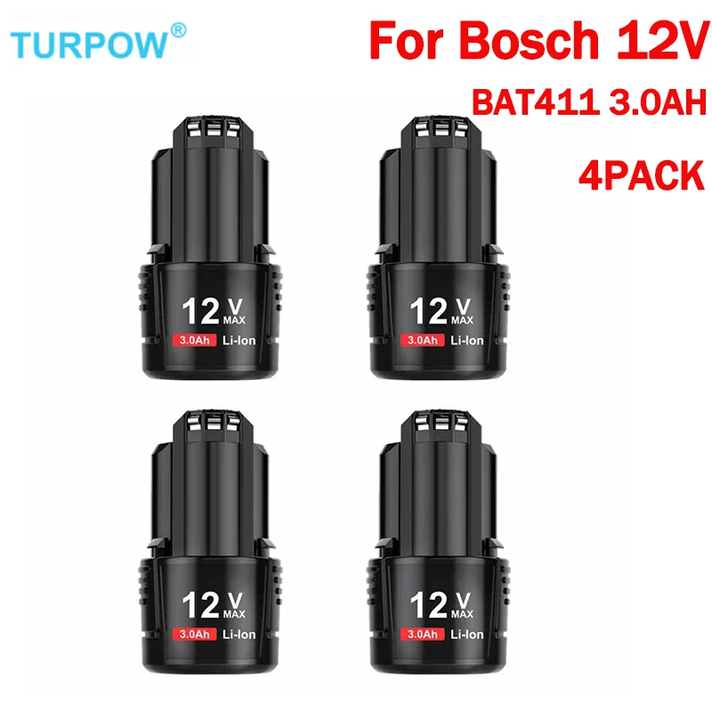 12V/10.8V 3000mAh For Bosch BAT411 Battery  Li-ion Rechargeable  Battery BAT411A BAT412 BAT412A BAT413 BAT413  Battery Charger