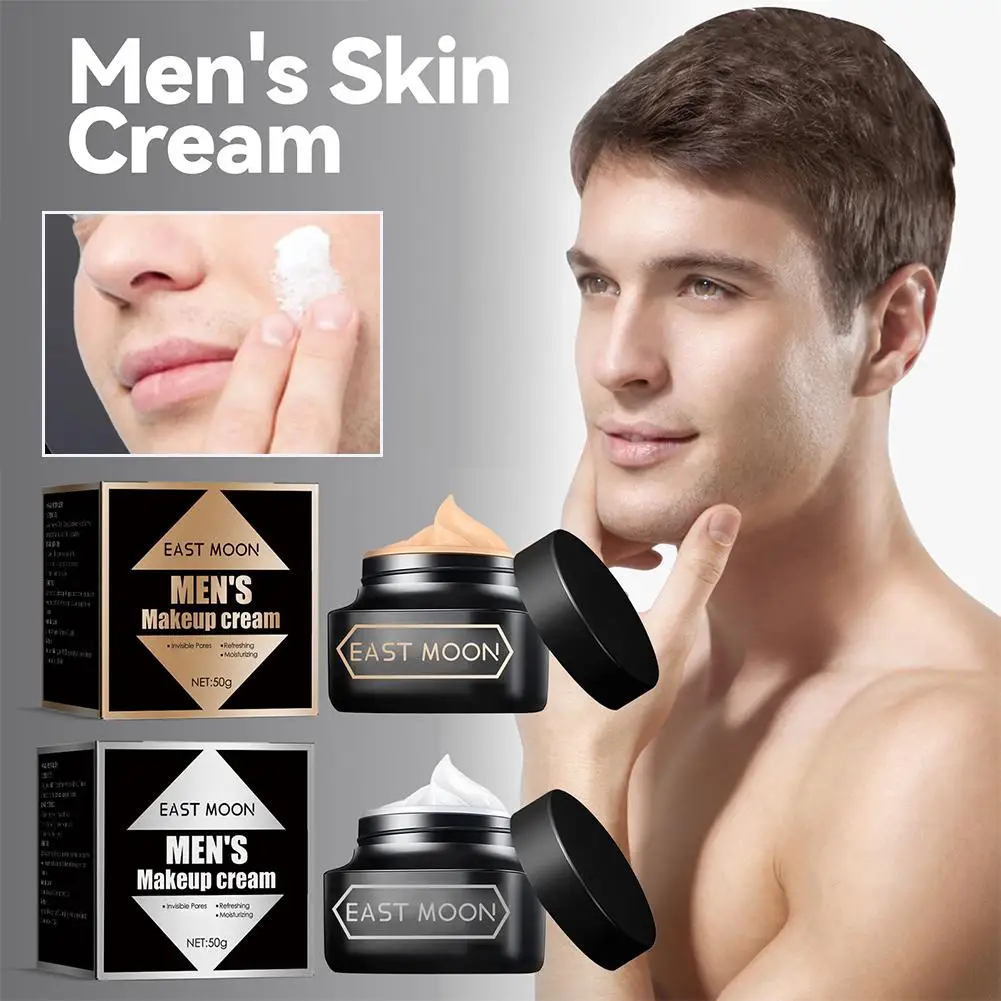 Men's Makeup Cream Left Face Concealer Acne Marks Brightening Moisturizing Cream Isolation Cream Male Right Color