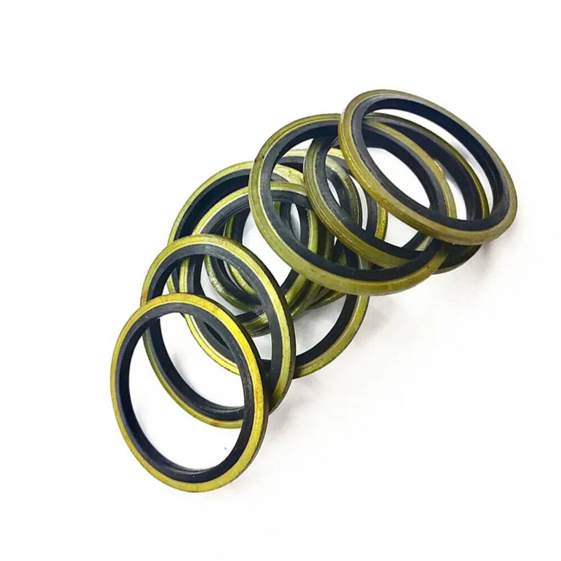 100pcs Bonded Washer Metal Rubber Oil Drain Plug Gasket Fit M6 M8 M10 M12 M14 M16 Combined Washer Sealing Ring