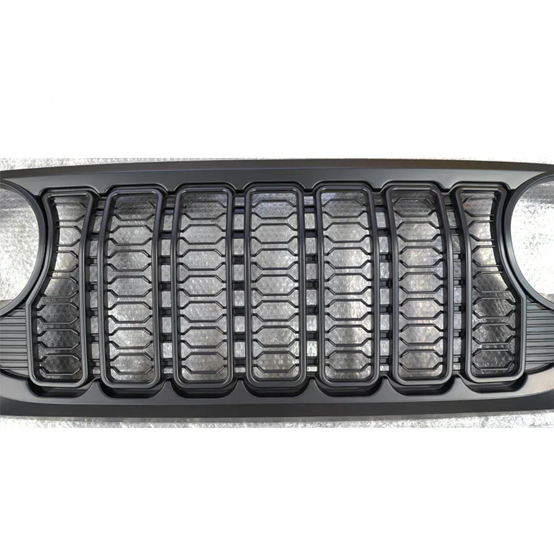 2007-2017 For Jeep Wrangler JK Upgrade Grill JK Style New Design Decoration Black Front Bumper Mesh Grille Racing Grills