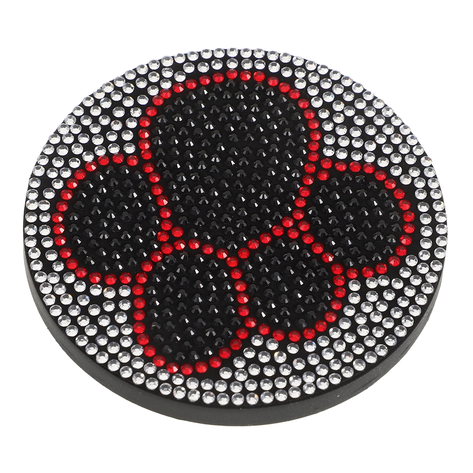 

Rhinestone Diamond Coaster Car Cup Holder Mat Durable Non Slip Stylish Drink Pad Universal Fit for Vehicle Elegant Interior