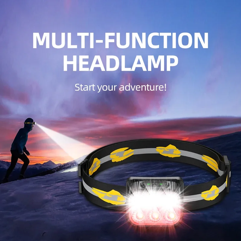 

Bike Headlight Headlamp Bicycle Front Warning Headband Light USB Rechargeable LED Cycling Lantern Bike Night Lighting Lamp