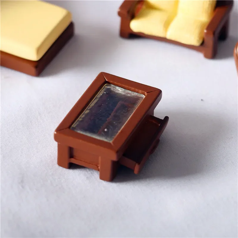 Simulation 1:12 BJD Dollhouse Pocket Furniture Suit Home Decoration Miniature Items Sofa Cabinet  Bed Dolls House Accessories