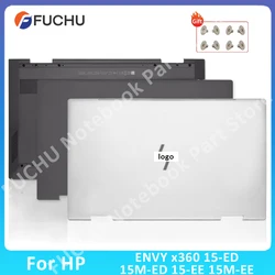 Per HP ENVY X360 15-ED 15M-ED 15-EE 15M-EE TPN-C149 LCD del computer portatile Cover posteriore Cerniere Palmrest Custodia inferiore L93203-001 15.6 pollici