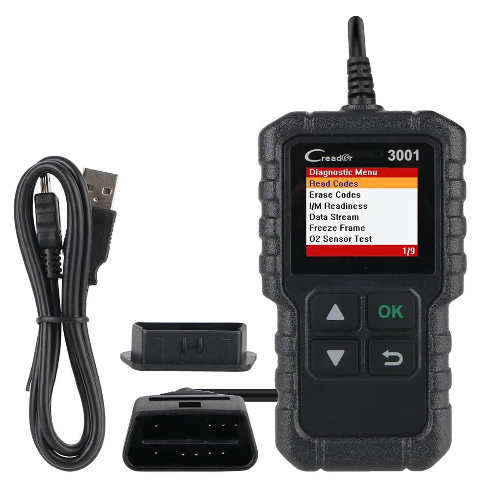 Icar2 Code PK ELM327 V1.5 Support Full OBD2 Functions Multilingual CR3001 OBD2 Scanner Auto Scan Diagnostic Tool X431