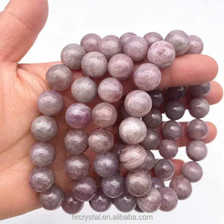 205 Wholesale Semi-precious Gemstone Crafts Lavender Rose Quartz Bracelet Healing Beads Bracelet