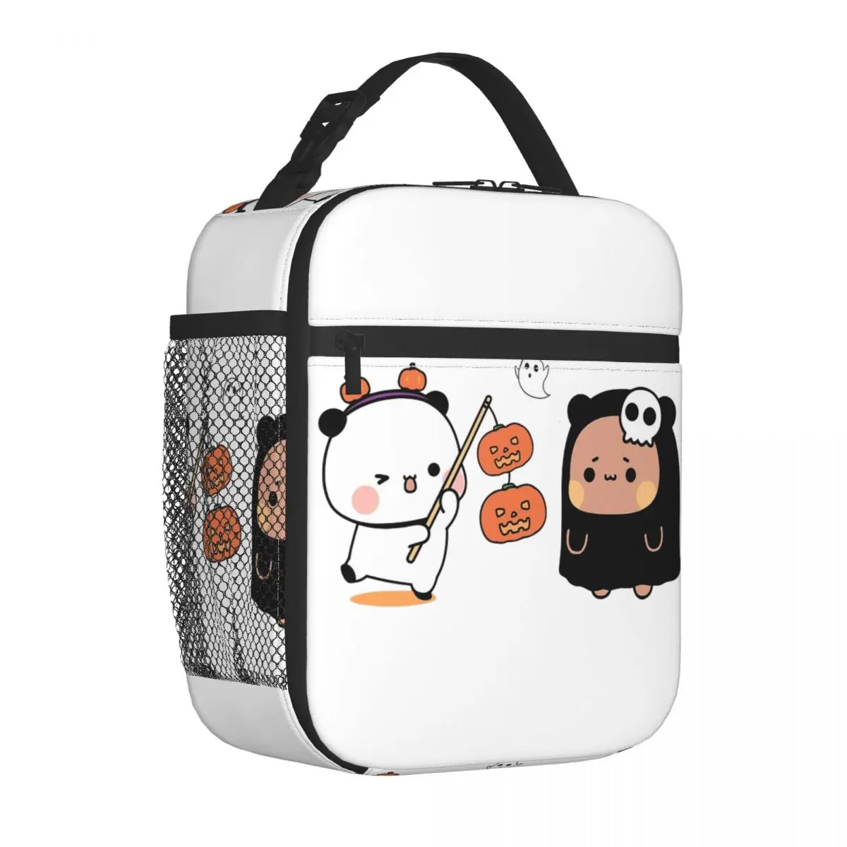 

Bubu Dudu In Love Хэллоуин Тыква Изолированная сумка для обеда Контейнер для еды Сумки Портативный холодильник Термальный ланч-бокс для школьного офиса