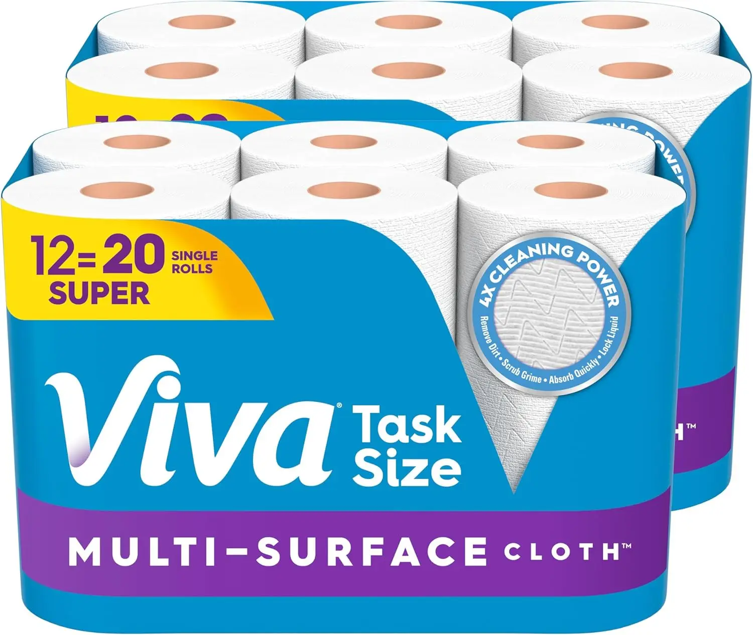 

Multi-Surface Cloth Paper Towels, Choose-A-Sheet Size, 12 Super Rolls, 81 Sheets per Roll (Packaging May Vary)