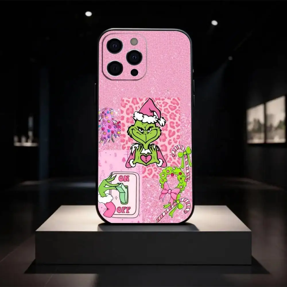 C-Christmas G-Green M-Monsters جراب هاتف سيليكون ناعم لهاتف آيفون 17 16 15 14 13 12 11 X XR Plus Pro Max Plus #2