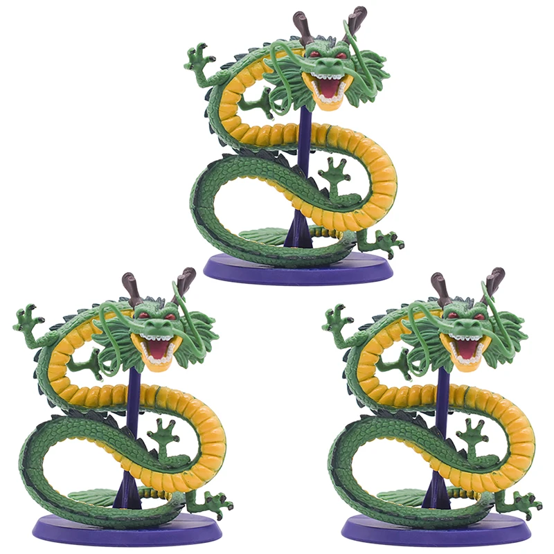 Figura de Shenron de Dragon Ball Z, Juguete de PVC Hecho a Mano del Dragón Cian de Son Goku, Decoración de Anime, Muñeco Coleccionable para Cumpleaños