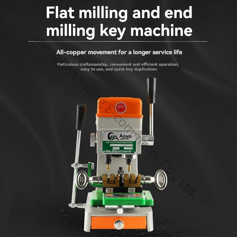 Vertical Key Machine Precise Punching Machine Manual Multifunctional Key Copying Machine End Milling Key Cutter