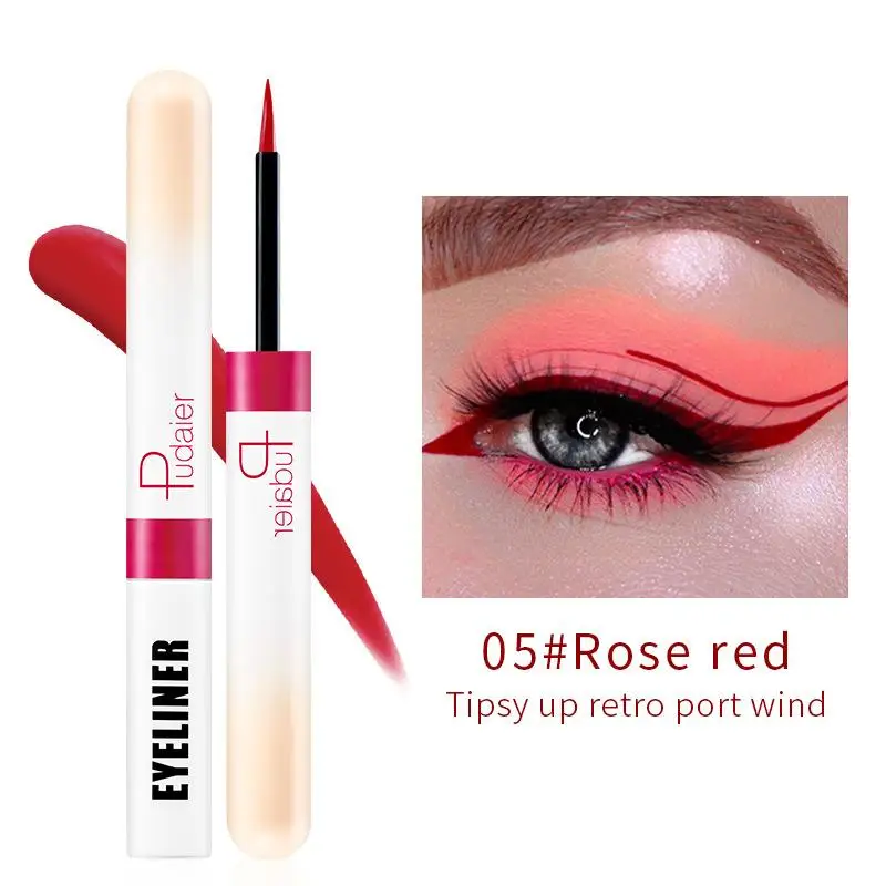 12 colori Liquid Eyeliner Pencil Shimmer Sexy EyeShadow Portable Waterproof Durable Eyeliner Women Hot Sales Makeup Cosmetics