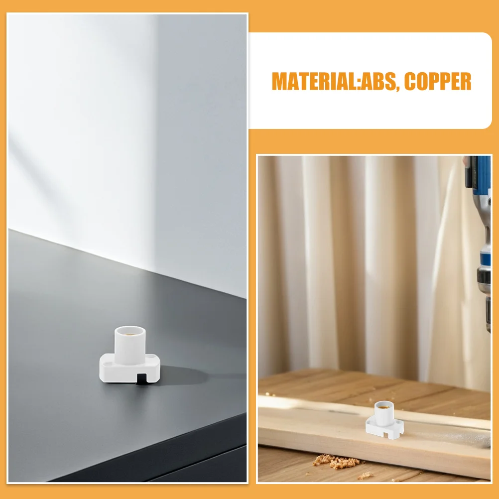 5pcs Threaded Lamp Holder Socket Replacement Base Bulb Fixture Screw in Lamp Base for LED Light Socket Parts