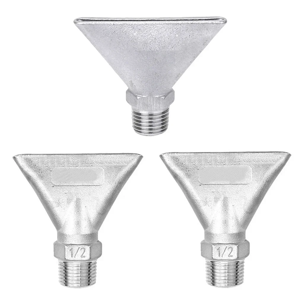 1pc Fan Nozzle High-Temperature Resistant Stainless Steel Duckbill Nozzle Flat Spray Head Gardening Tools Replacement Parts